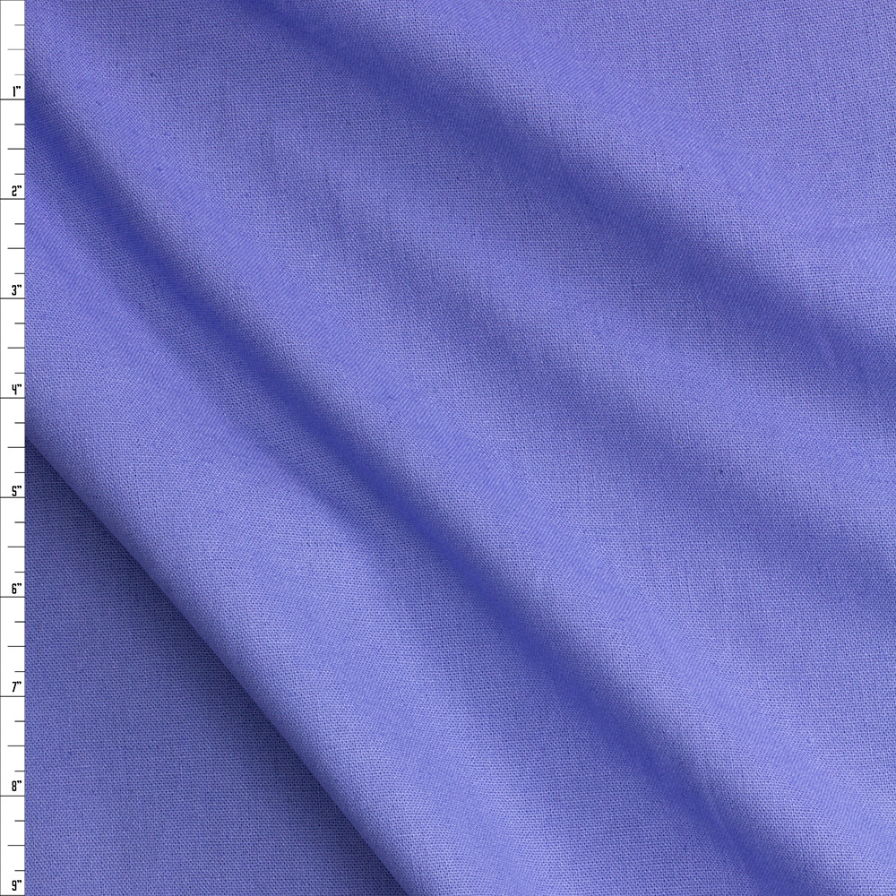Periwinkle Linen Cali Fabrics Periwinkle Santa Barbara Rayon/Linen #28612 Fabric by the Yard