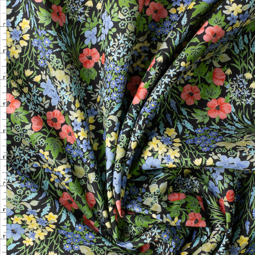 Cali Fabrics Spring Floral Cotton Lawn #29655 Fabric by the Yard