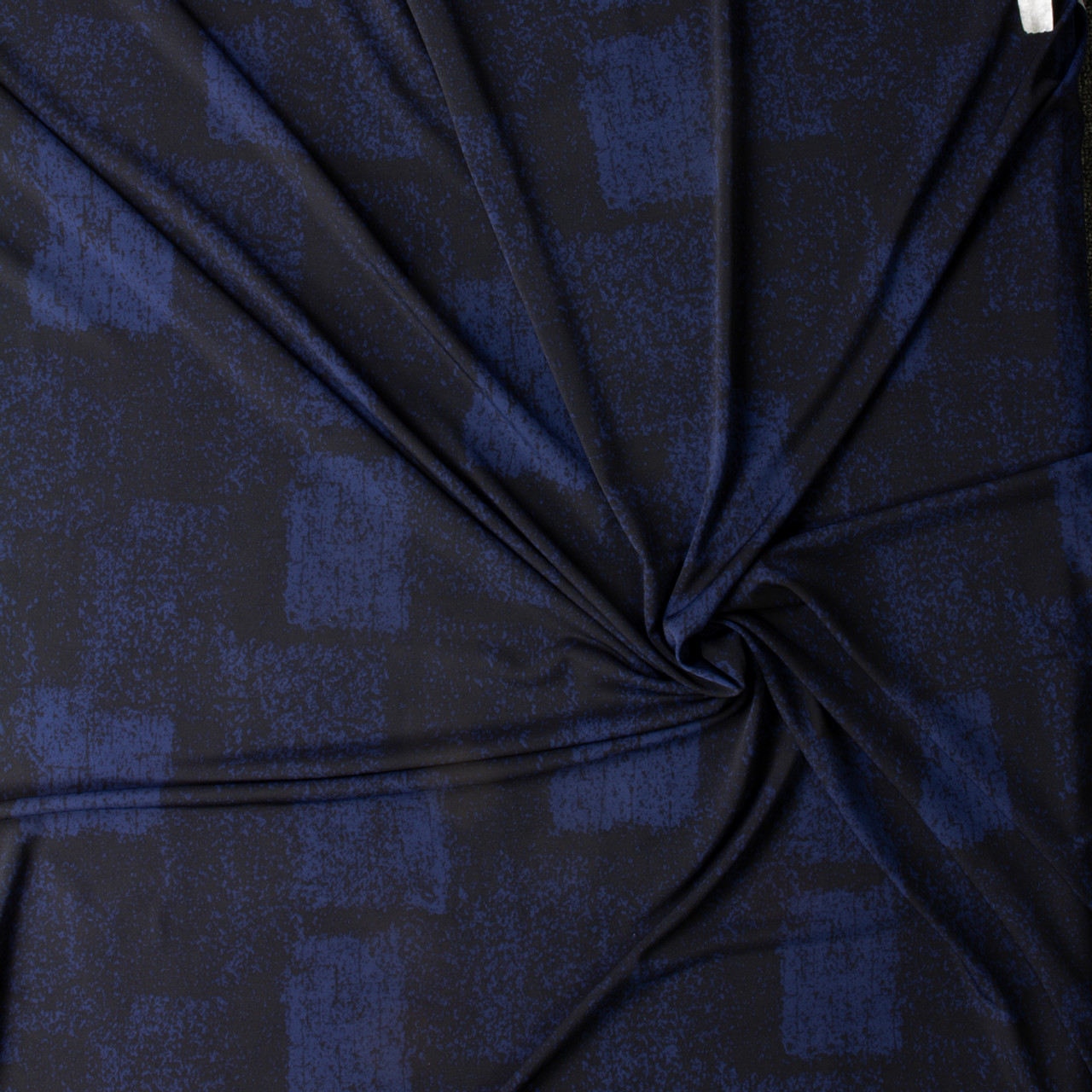 Cali Fabrics Midnight and Black Block Grunge Midweight