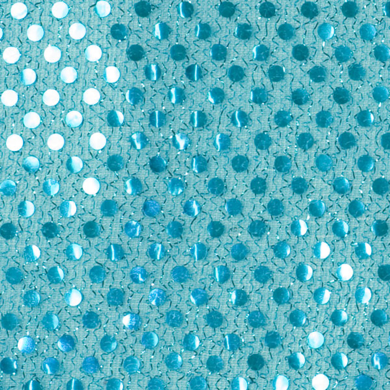 Turquoise Blue Mini Glitz Sequin Fabric