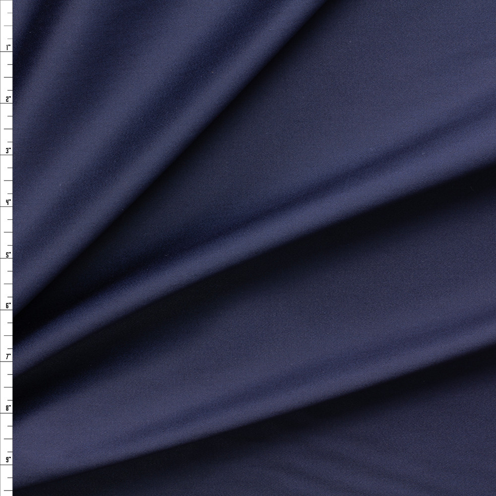 Navy Blue Stretch Cotton Sateen #30321