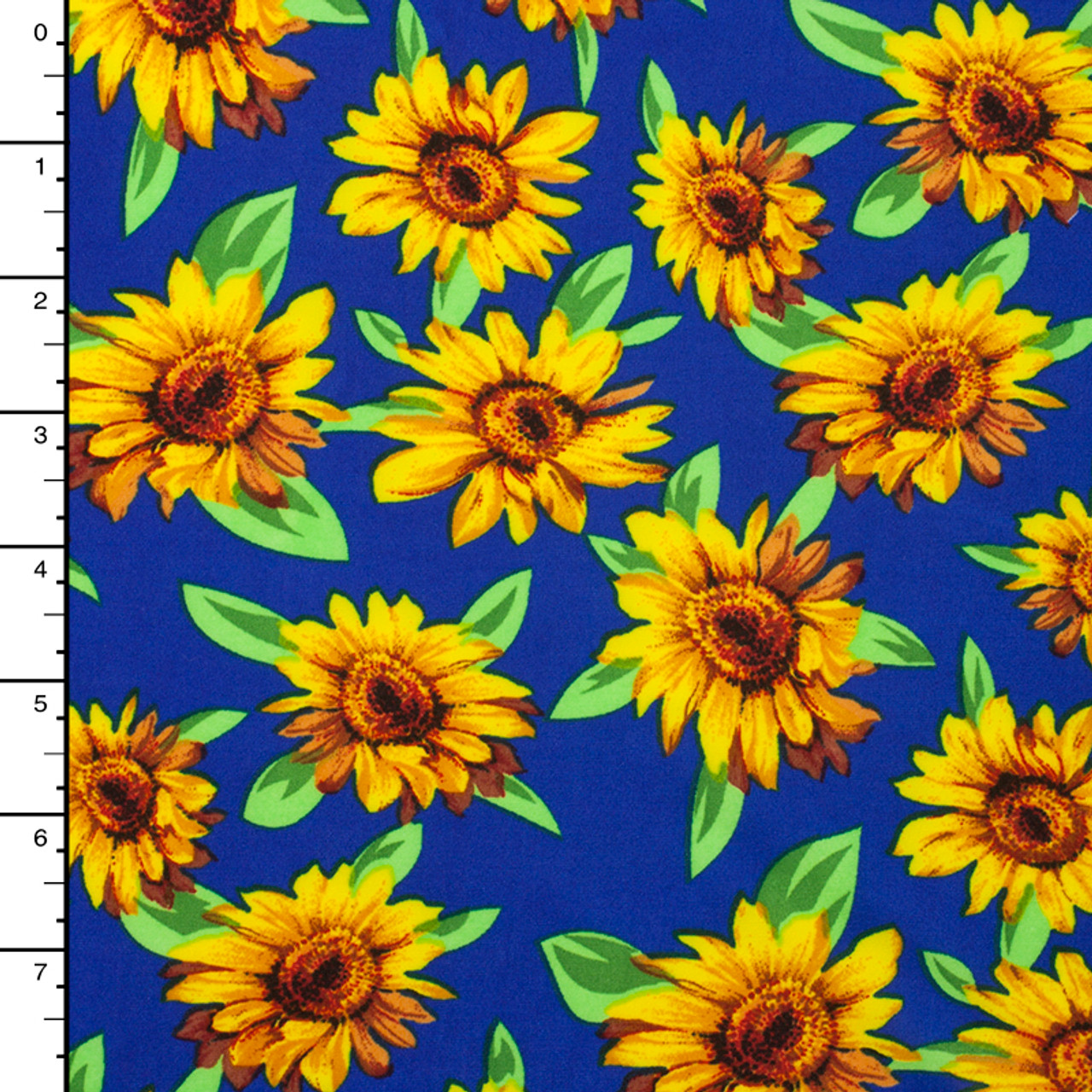 sunflower jersey knit fabric