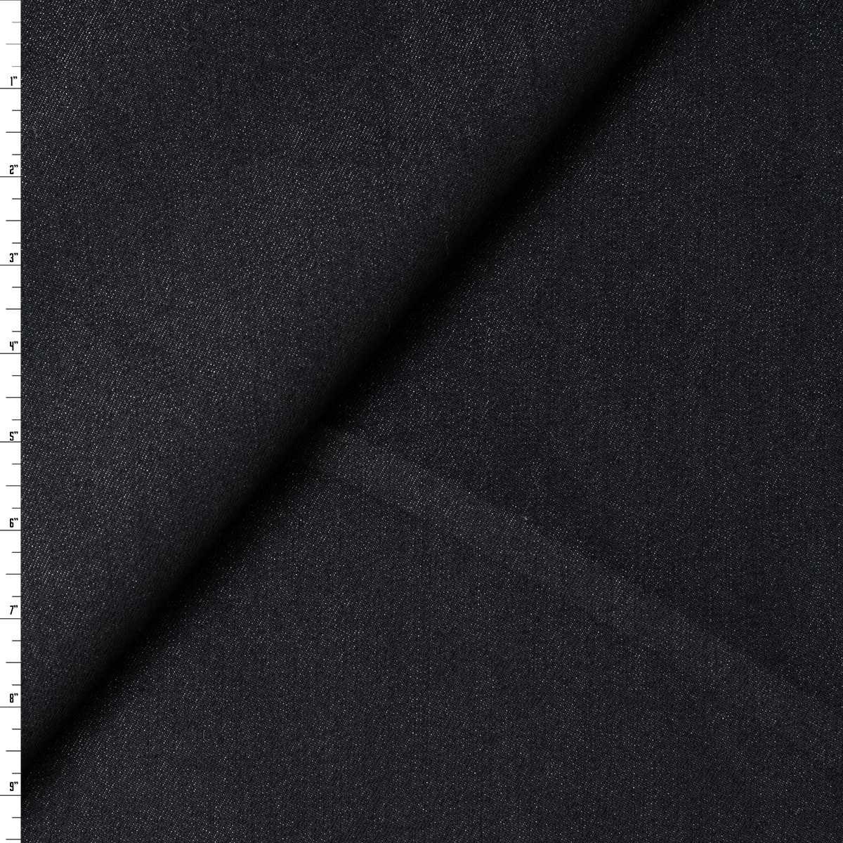 Cali Fabrics Black 13.7oz Italian Stretch Denim from Jacob Cohën