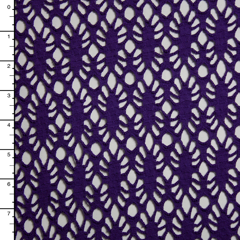 Cali Fabrics | Purple Patterned Net #15340