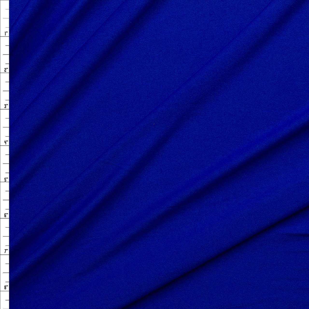 Cali Fabrics  Royal Blue Double Brushed Poly Spandex Knit
