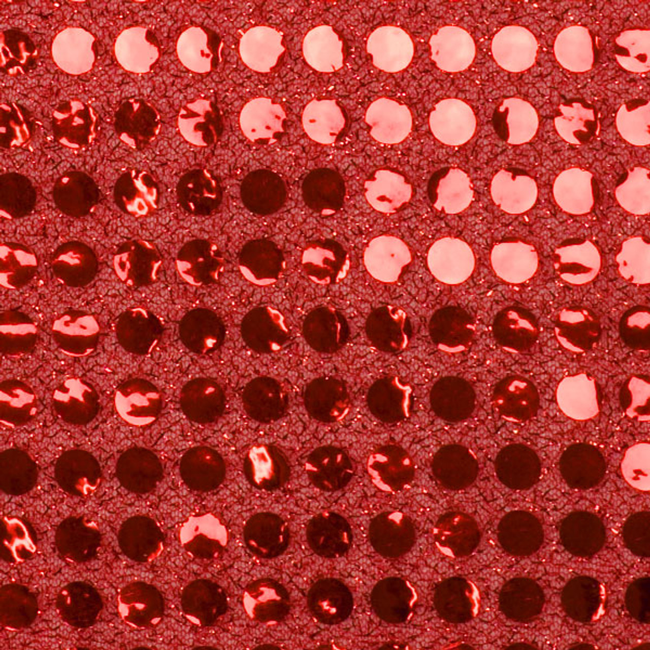 Cali Fabrics  Red Big Dot Sequin Fabric