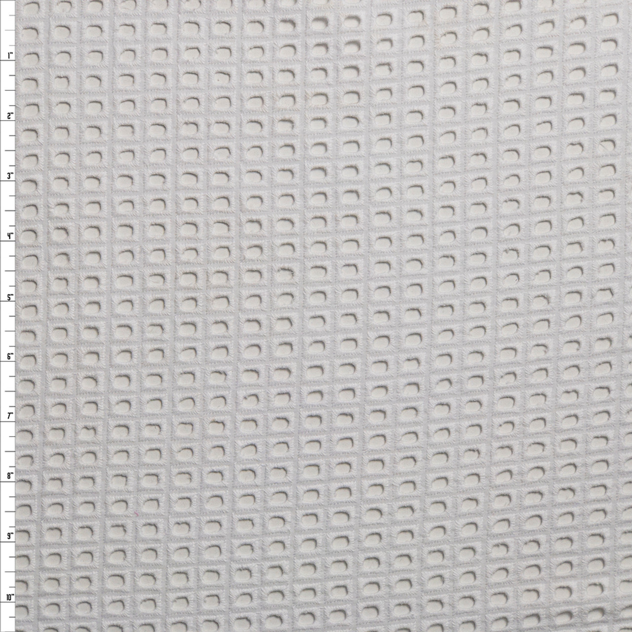 white cotton eyelet fabric