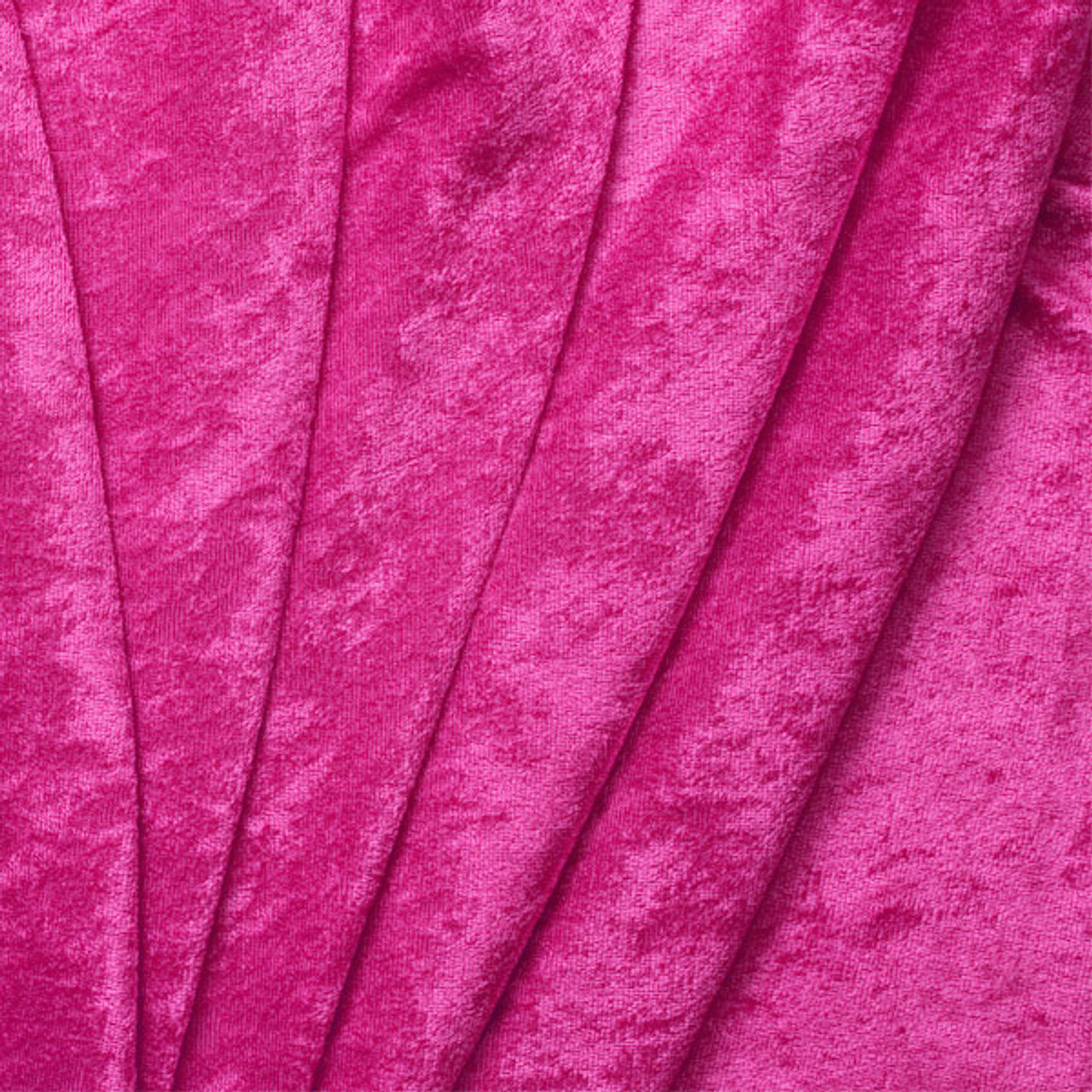 Cali Fabrics  Hot Pink Crushed Panne Velour