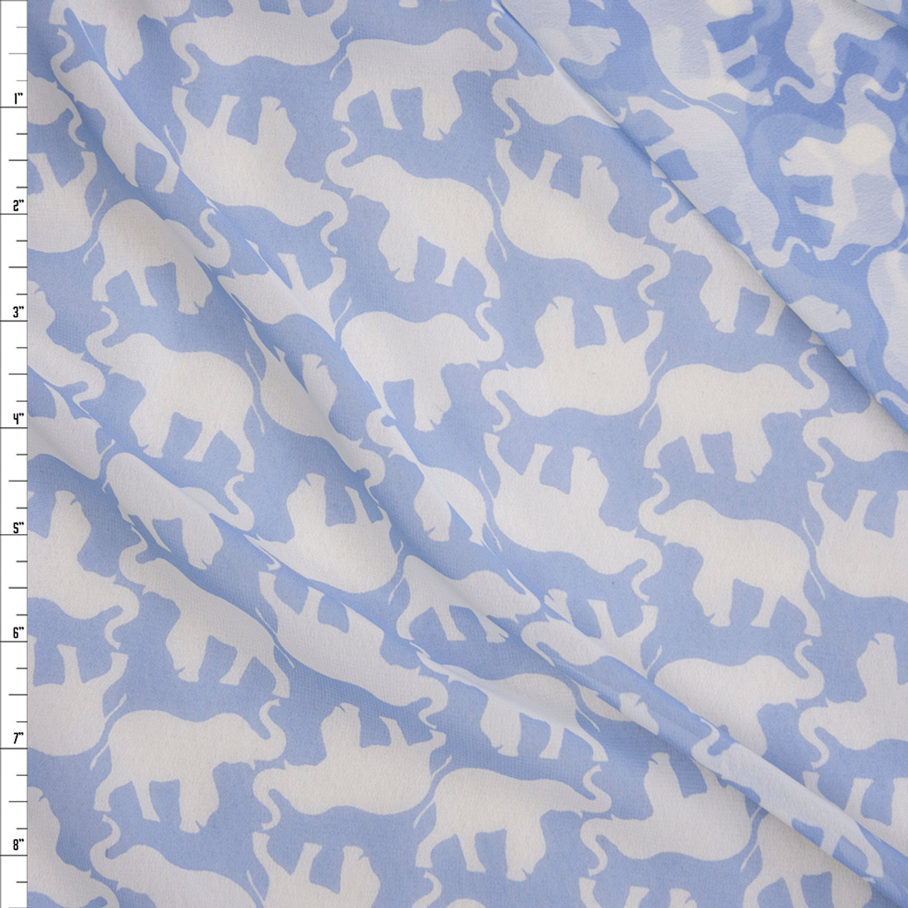 baby blue chiffon fabric