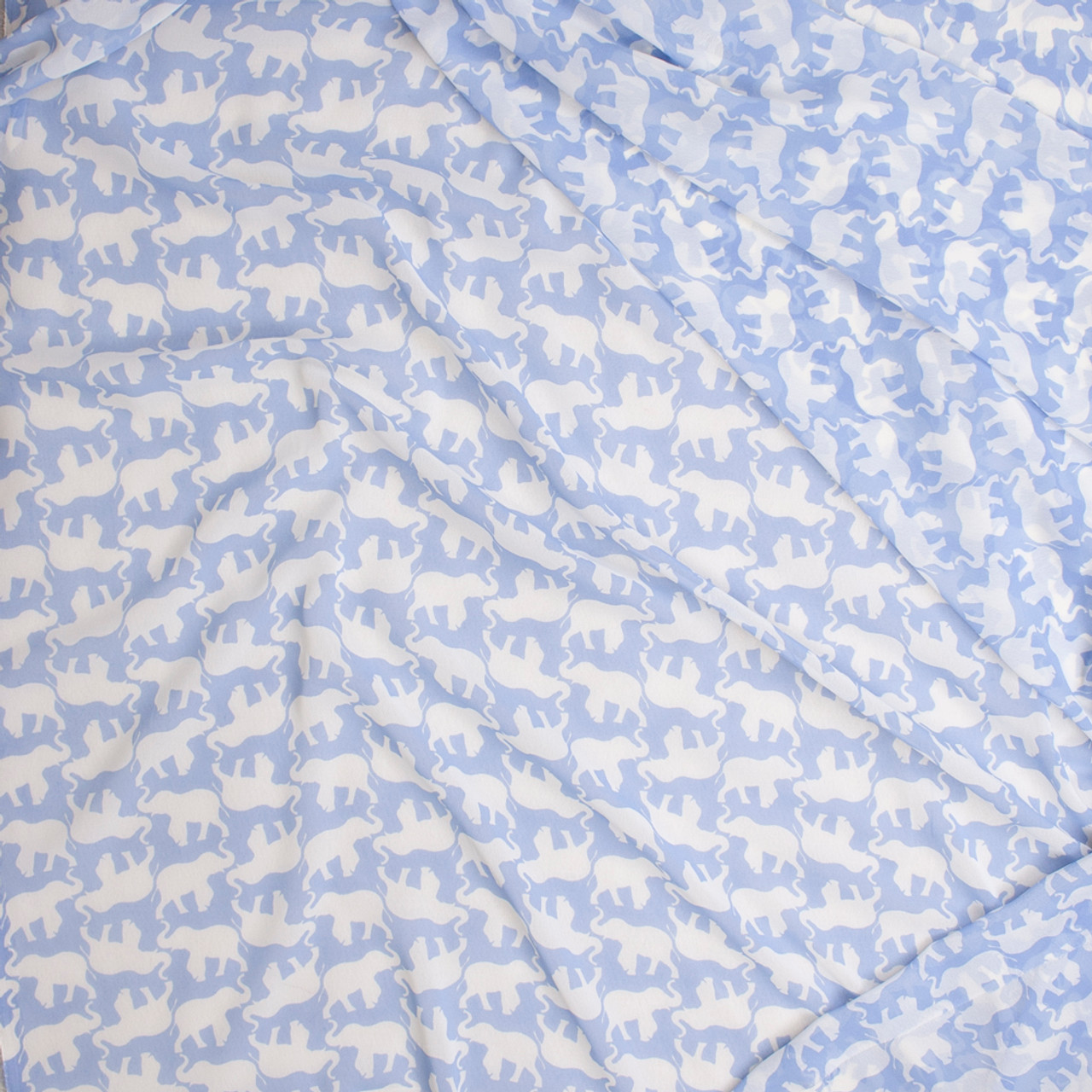 baby blue chiffon fabric