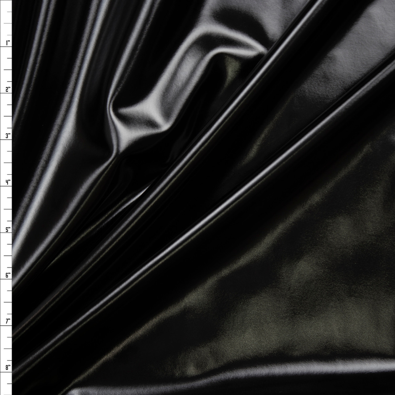 56 Black Nylon Spandex Elastane Blend TTY Brushed Woven Fabric By the Yard