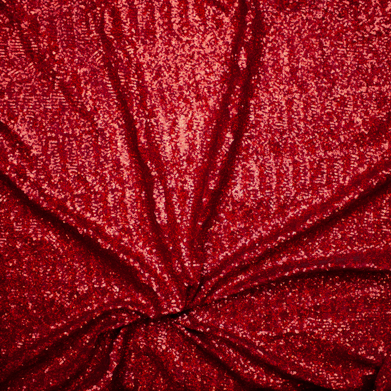 Red Stretch Sequin Fabric/4 Way Stretch Red mesh on Red Sequin/Sequin-by  Yard