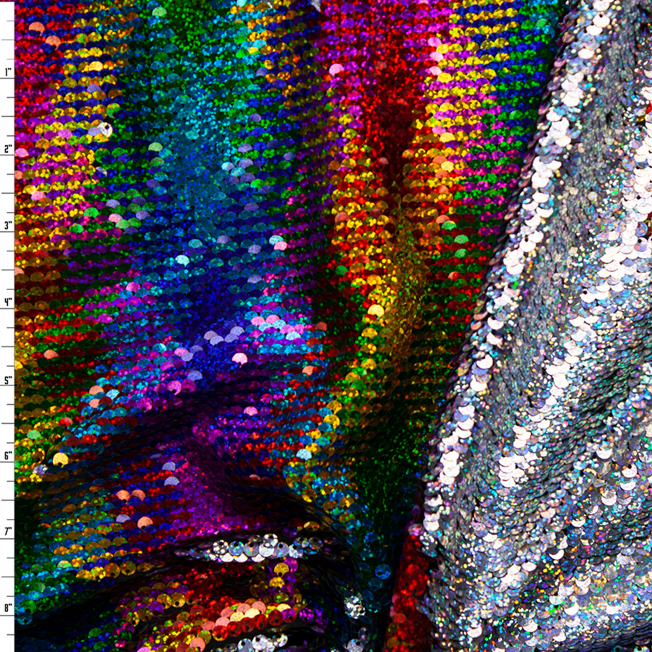 faux sequin knit fabric