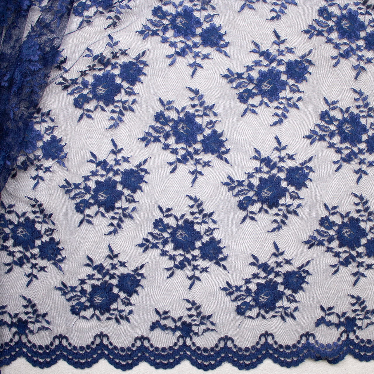 navy lace fabric by the yard