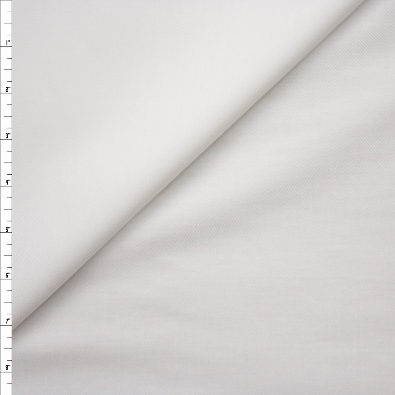 Solid Bright White, Cotton Twill Fabric, 8oz., 100% Cotton, 68 Wide