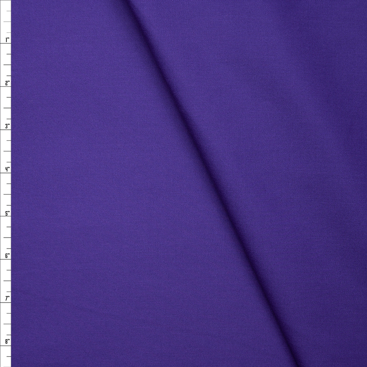 Cali Fabrics Purple Stretch Lightweight Poly/Cotton Twill Fabric by the ...