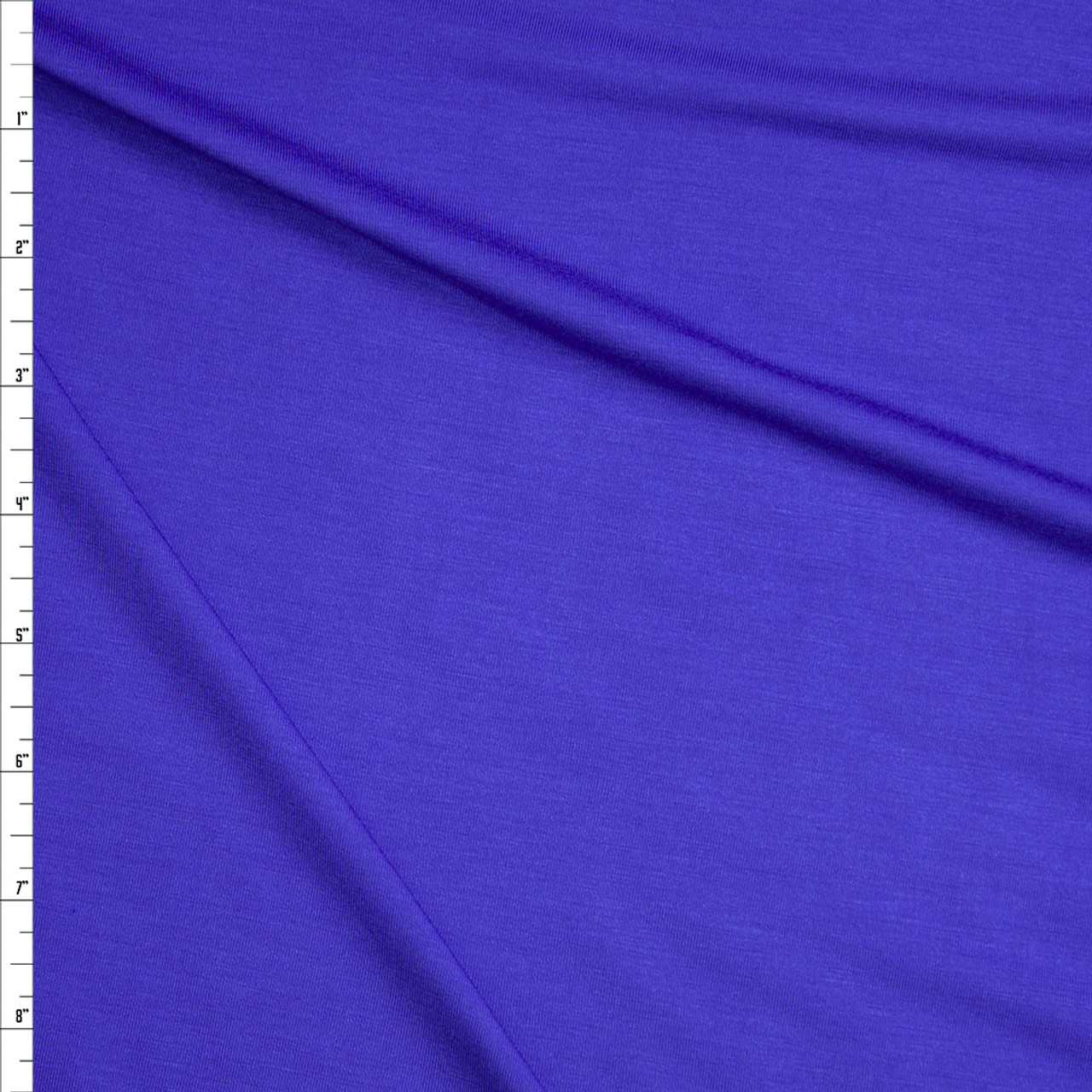 Cali Fabrics Royal Blue Stretch Modal Jersey Knit Fabric by the Yard