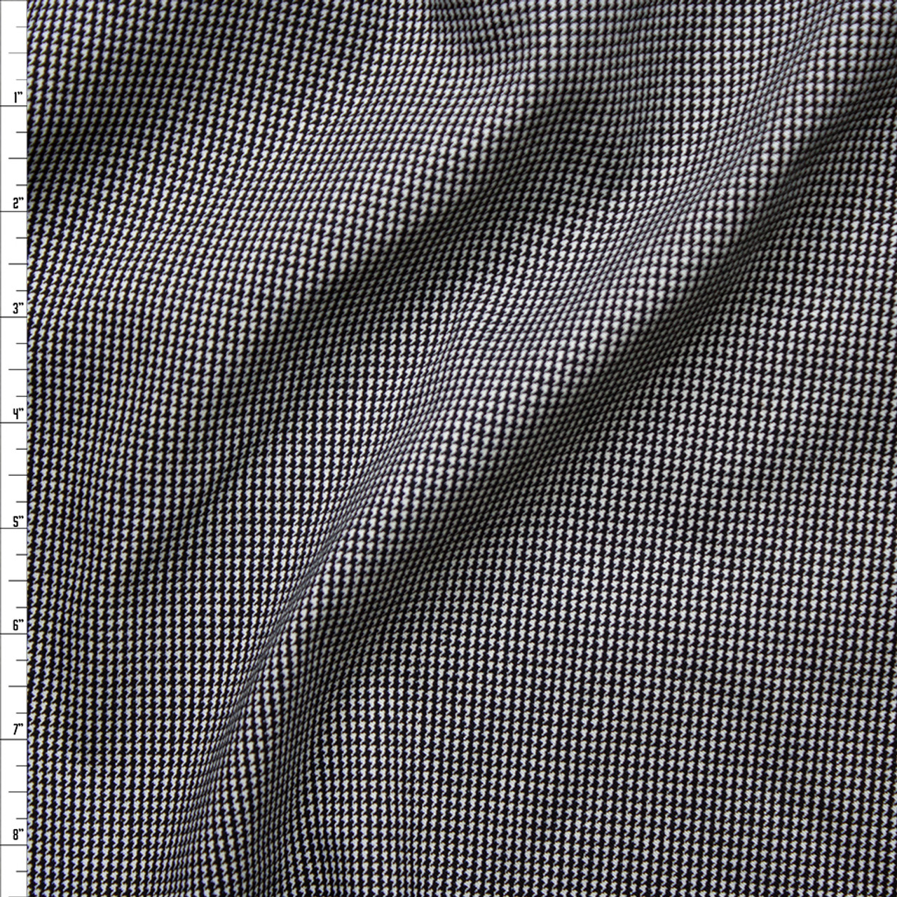Cali Fabrics Black and White Houndstooth Stretch Midweight Rayon ...