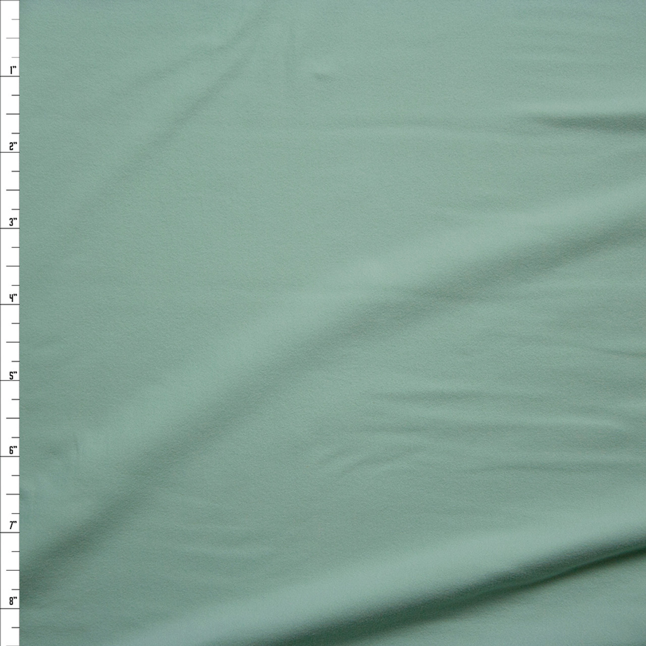 Cali Fabrics Baby Mint Green Double Brushed Poly/Spandex Knit Fabric by ...