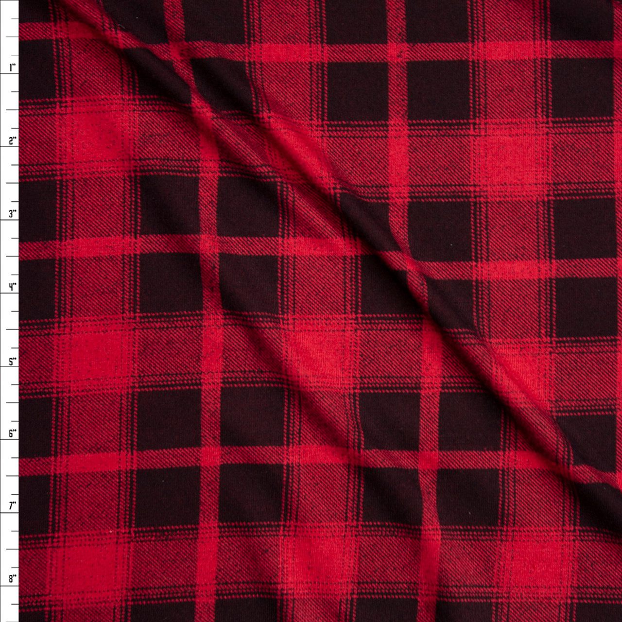 plaid jersey knit fabric