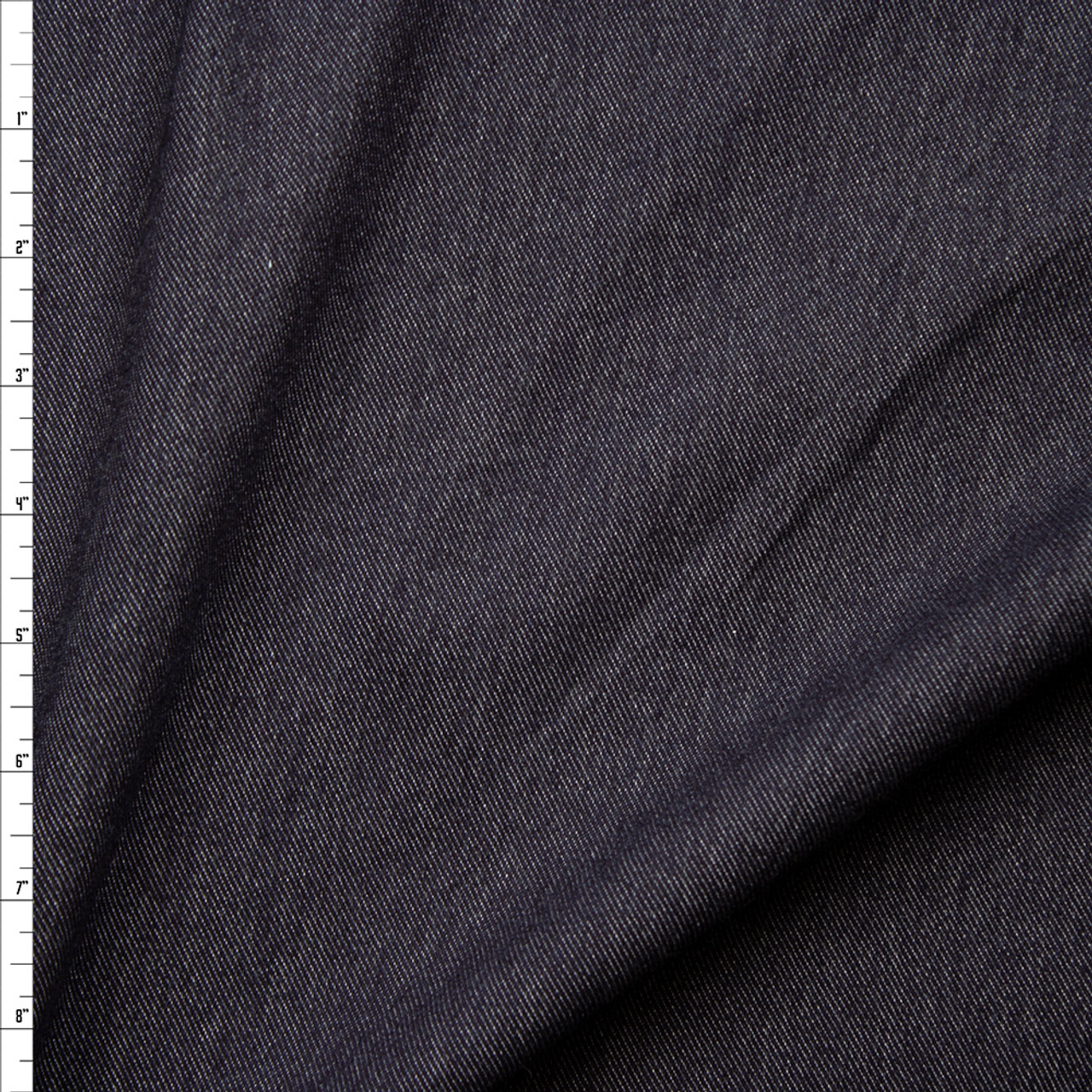 Cali Fabrics Dark Blue Heavy Denim Look Knit Fabric by the Yard