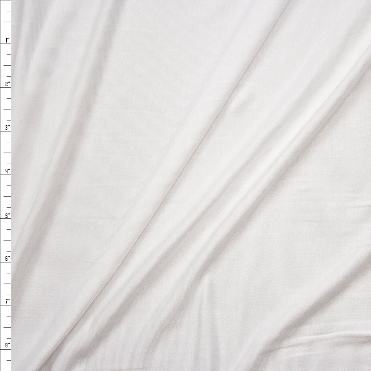 white stretch knit fabric