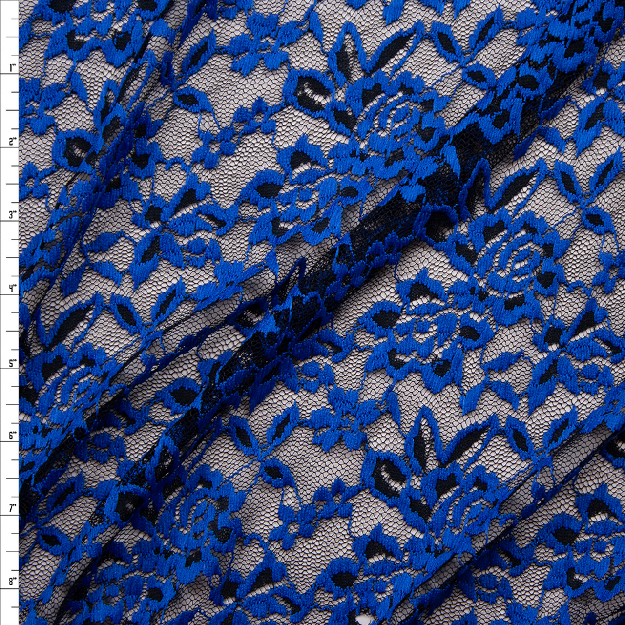 royal blue lace material