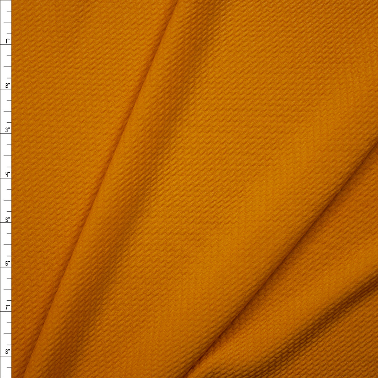 Cali Fabrics Solid Mustard Bullet Liverpool Knit Fabric By The Yard