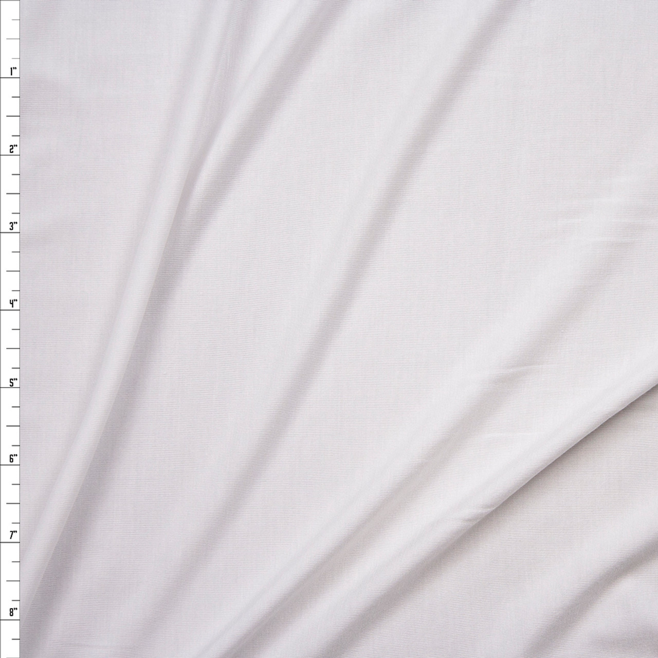 white jersey knit fabric