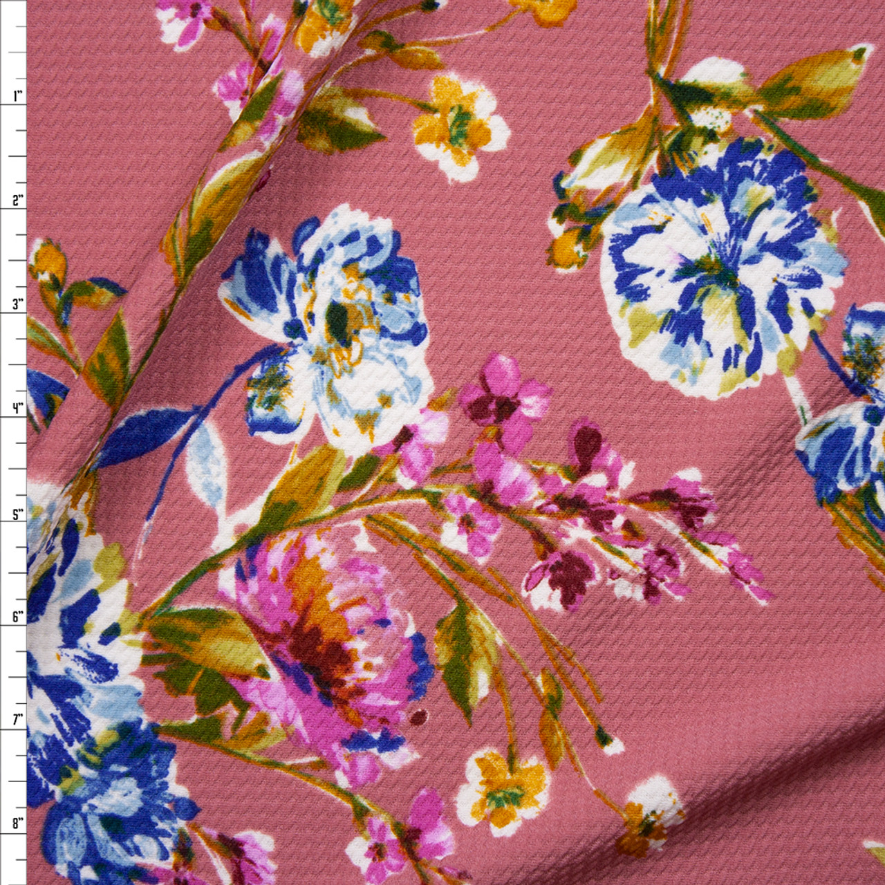 floral knit fabric by the yard