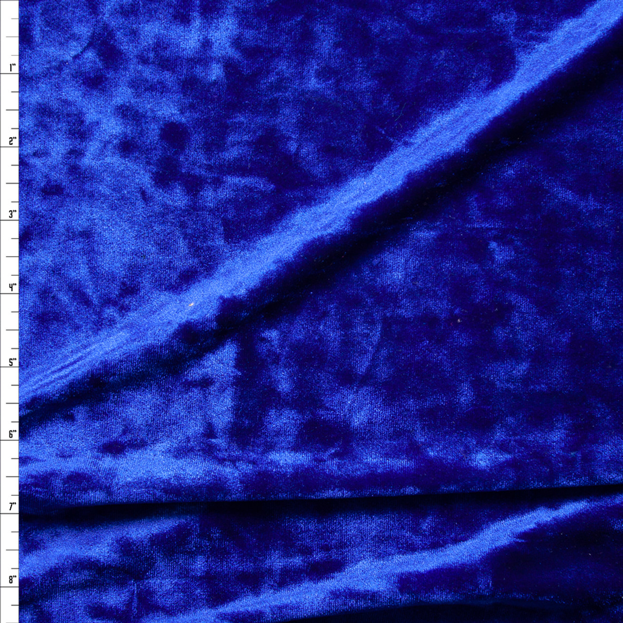 Royal Blue Crushed Velvet Upholstery Fabric K4970 - KOVI Fabrics