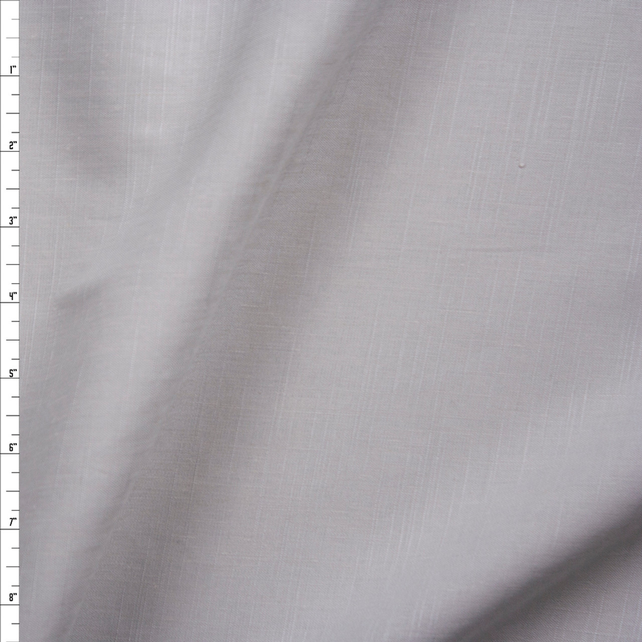 Cali Fabrics Warm Light Grey Midweight Rayon/Linen Blend Fabric by the Yard