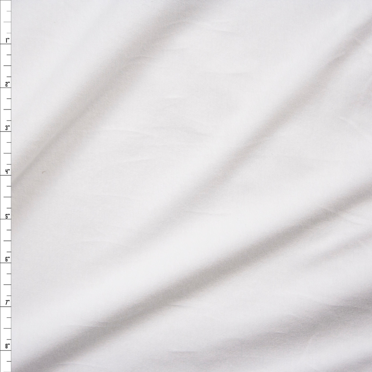 Cali Fabrics White 4-way Stretch Midweight Cotton/Spandex Jersey Knit ...