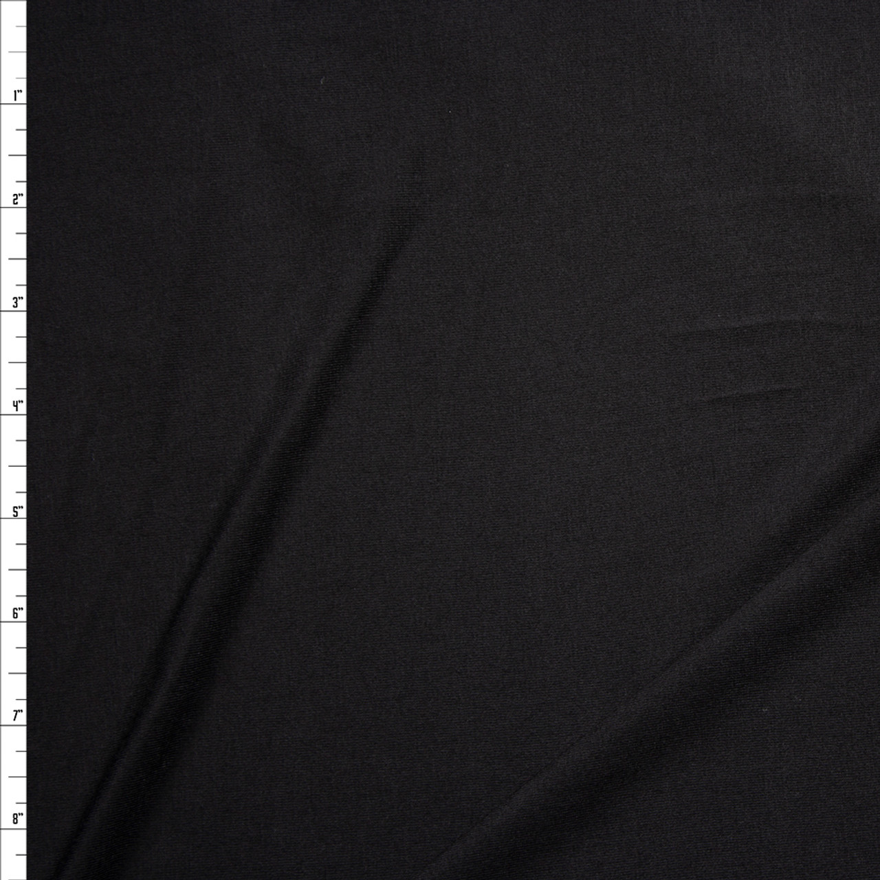 black stretch knit fabric