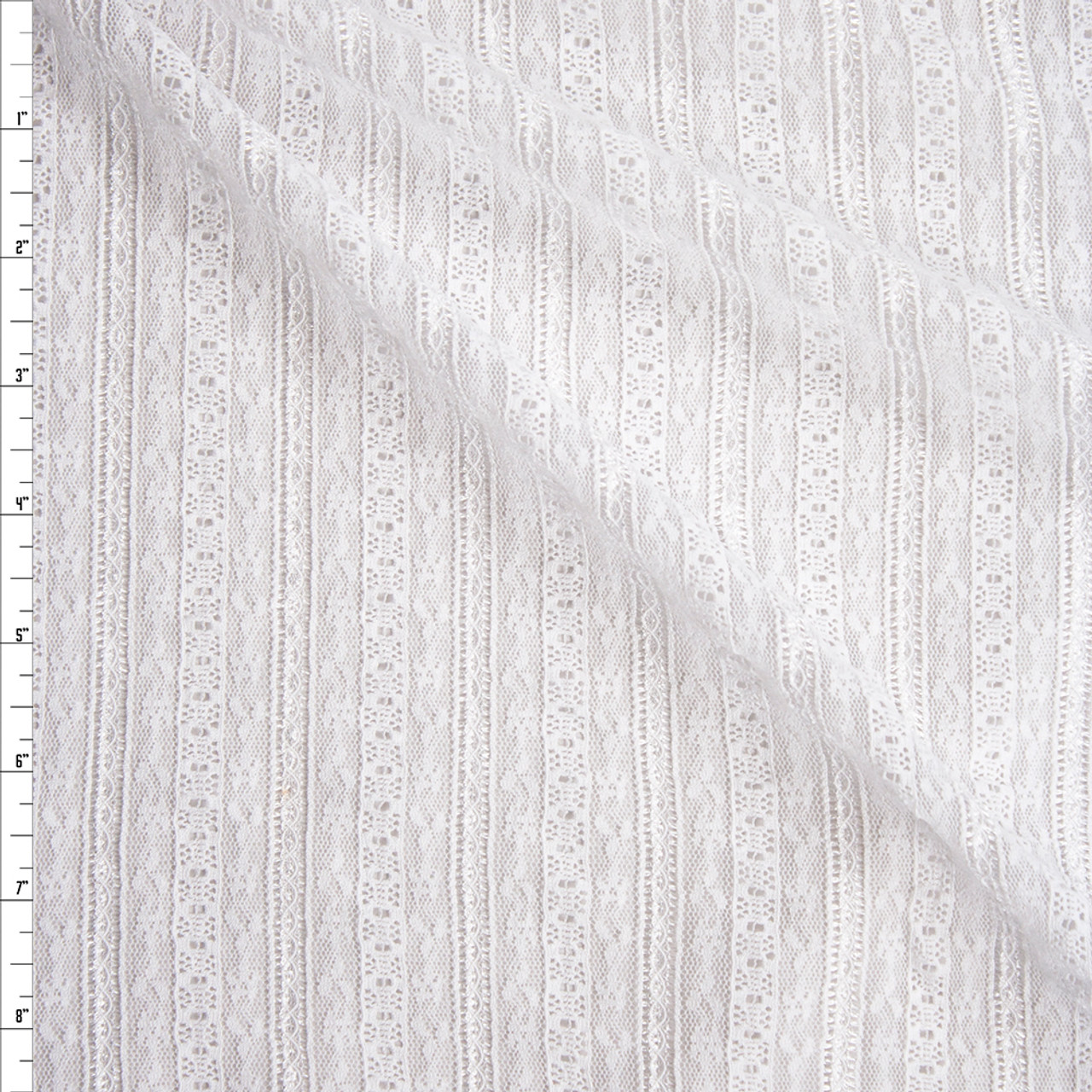 white stretch lace fabric