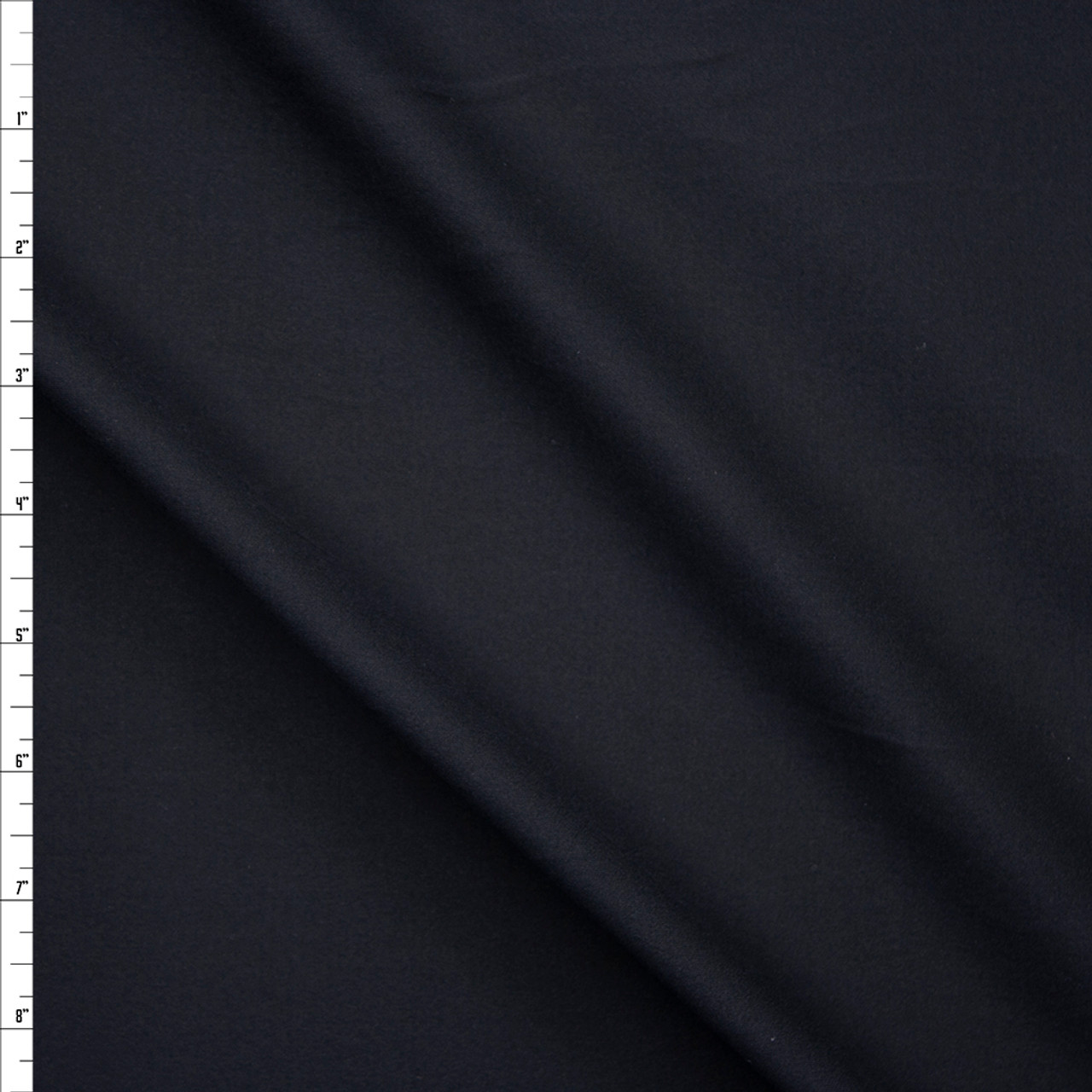 Cali Fabrics Black Brushed Midweight Athletic Knit Fabric by the Yard