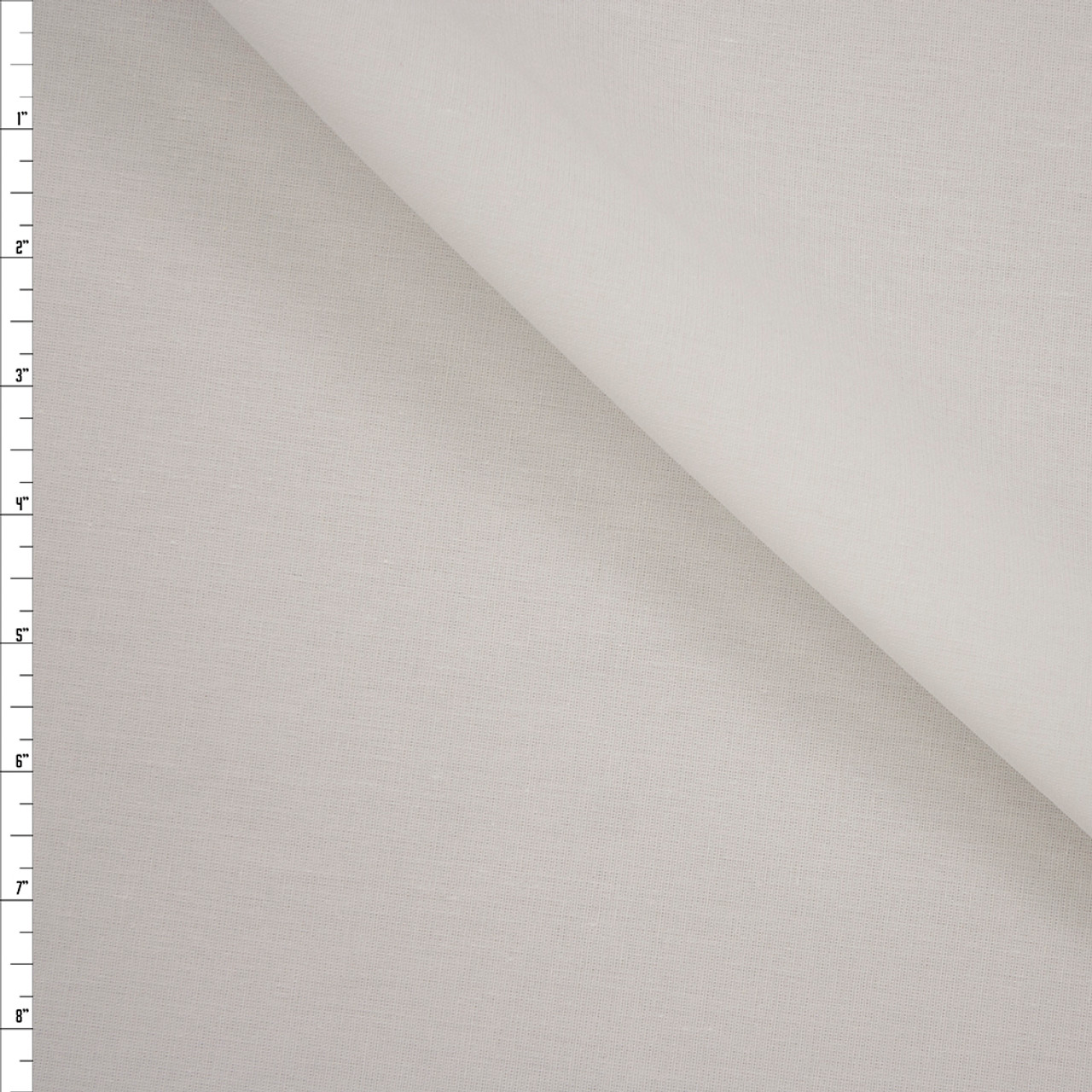 Cali Fabrics Ivory Midweight High Count Muslin Fabric by the Yard