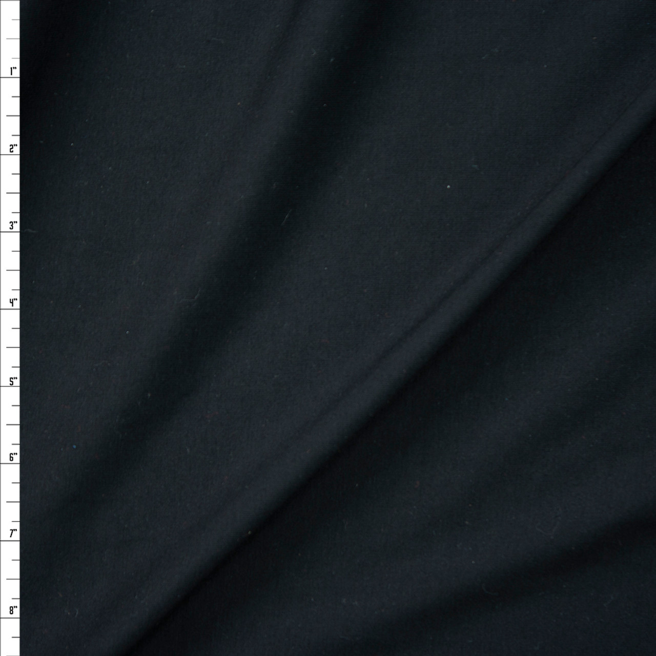 black jersey knit fabric