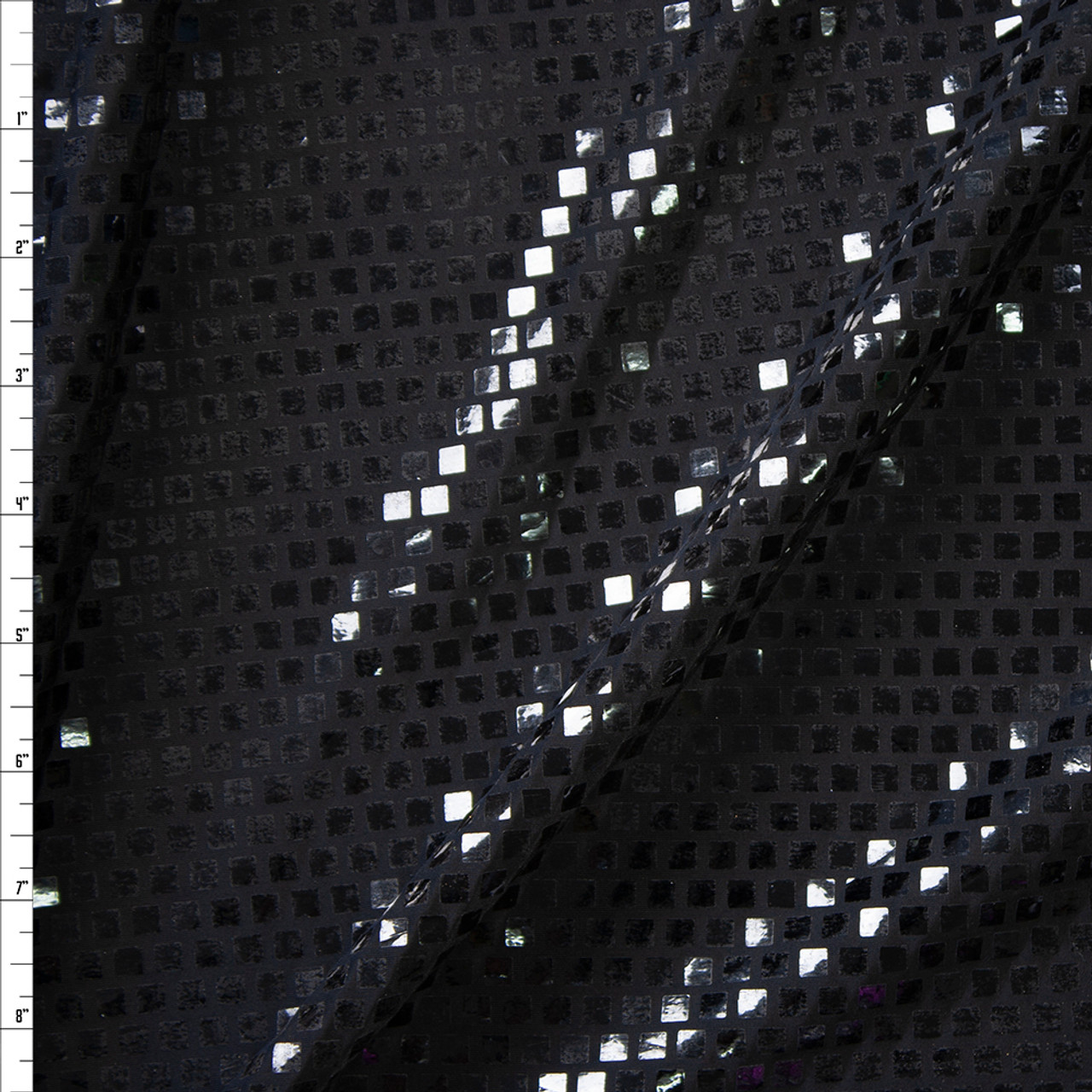 Cali Fabrics Black Sequins on Lace Designer Sequin Fabric Fabric by the Yard