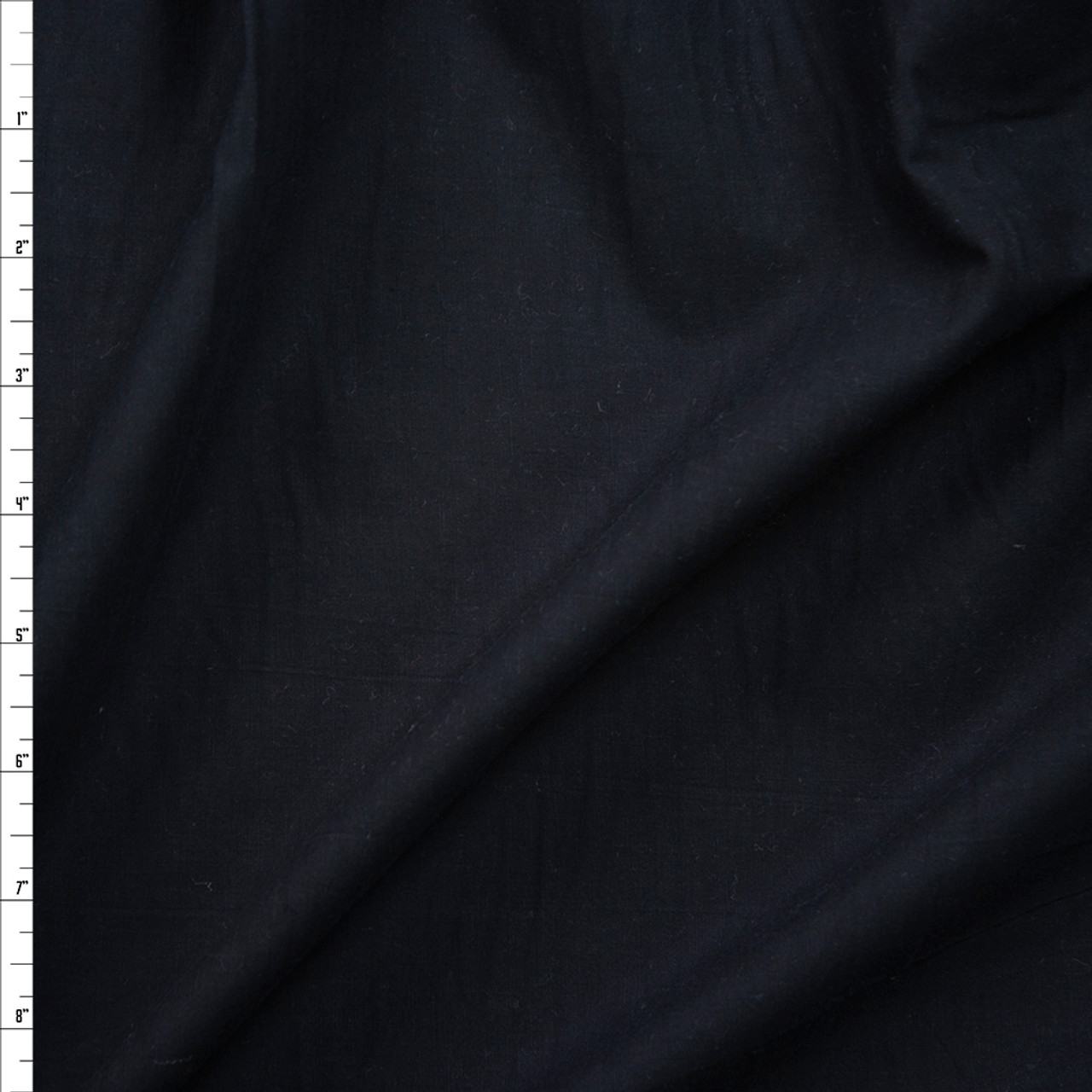 Black Soft Lightweight Cotton Poplin