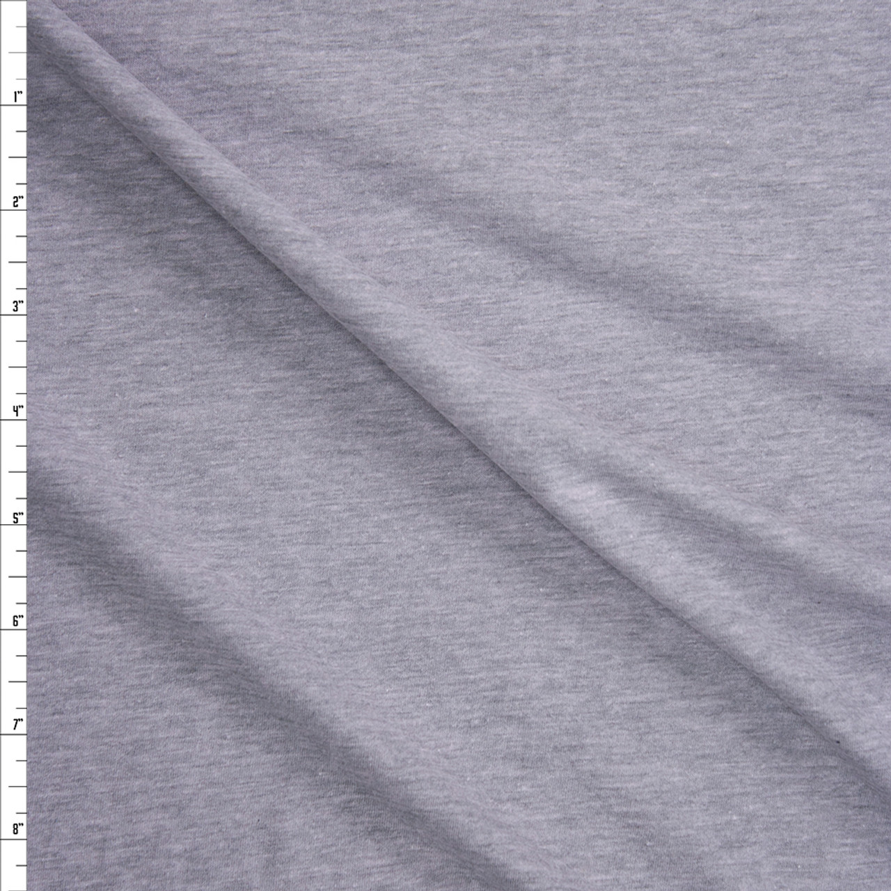 Light Grey Heather Lightweight Cotton Jersey