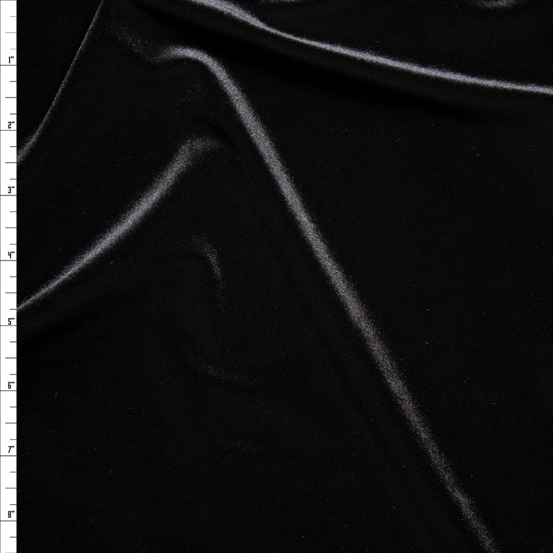 Cali Fabrics | Matte Black Lycra Lame 4-way Stretch Fabric