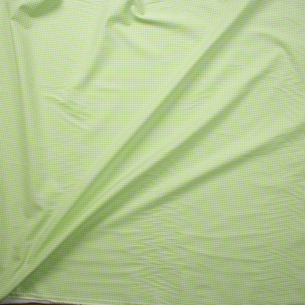 Cali Fabrics Royal and White Gingham Cotton Poplin Fabric by the Yard