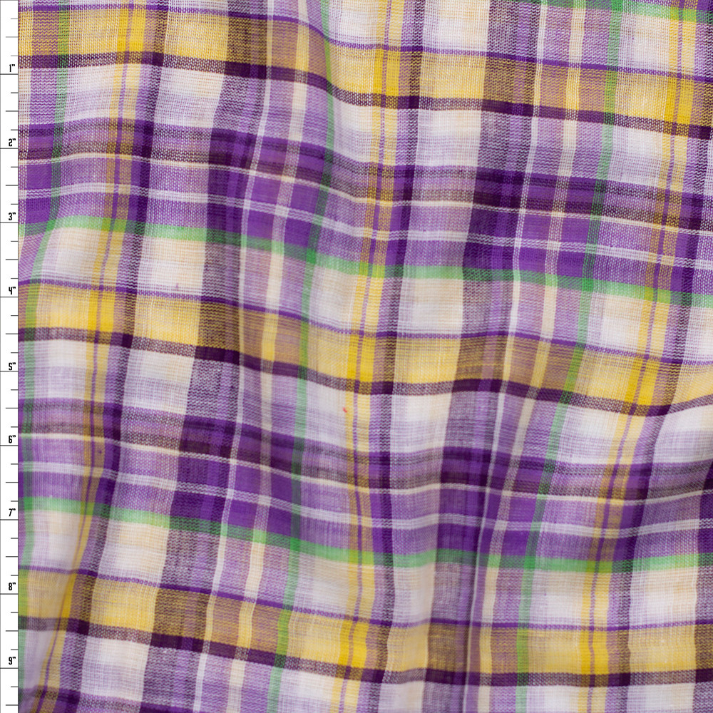 Cali Fabrics Lime Green Cotton Lawn Fabric by the Yard