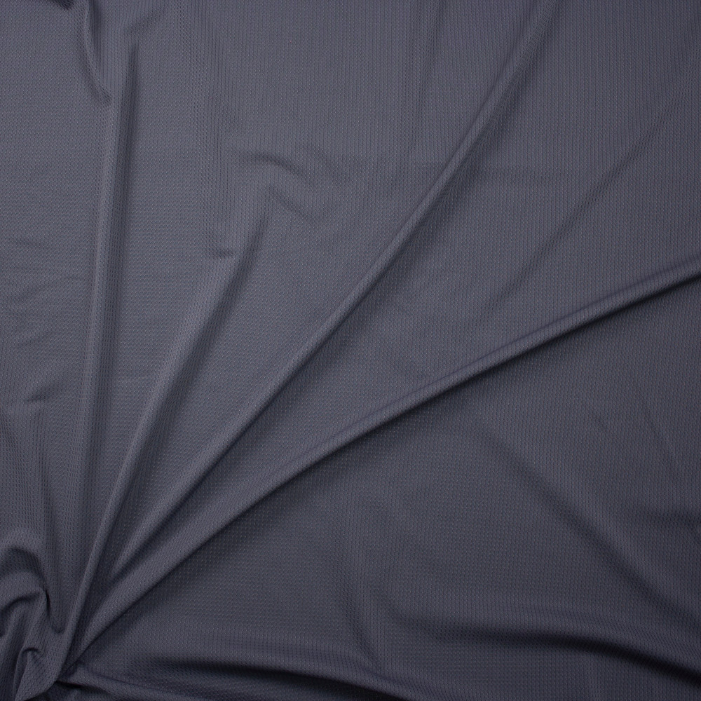 Cali Fabrics Black Midweight Brushed Athletic Knit Fabric by the Yard