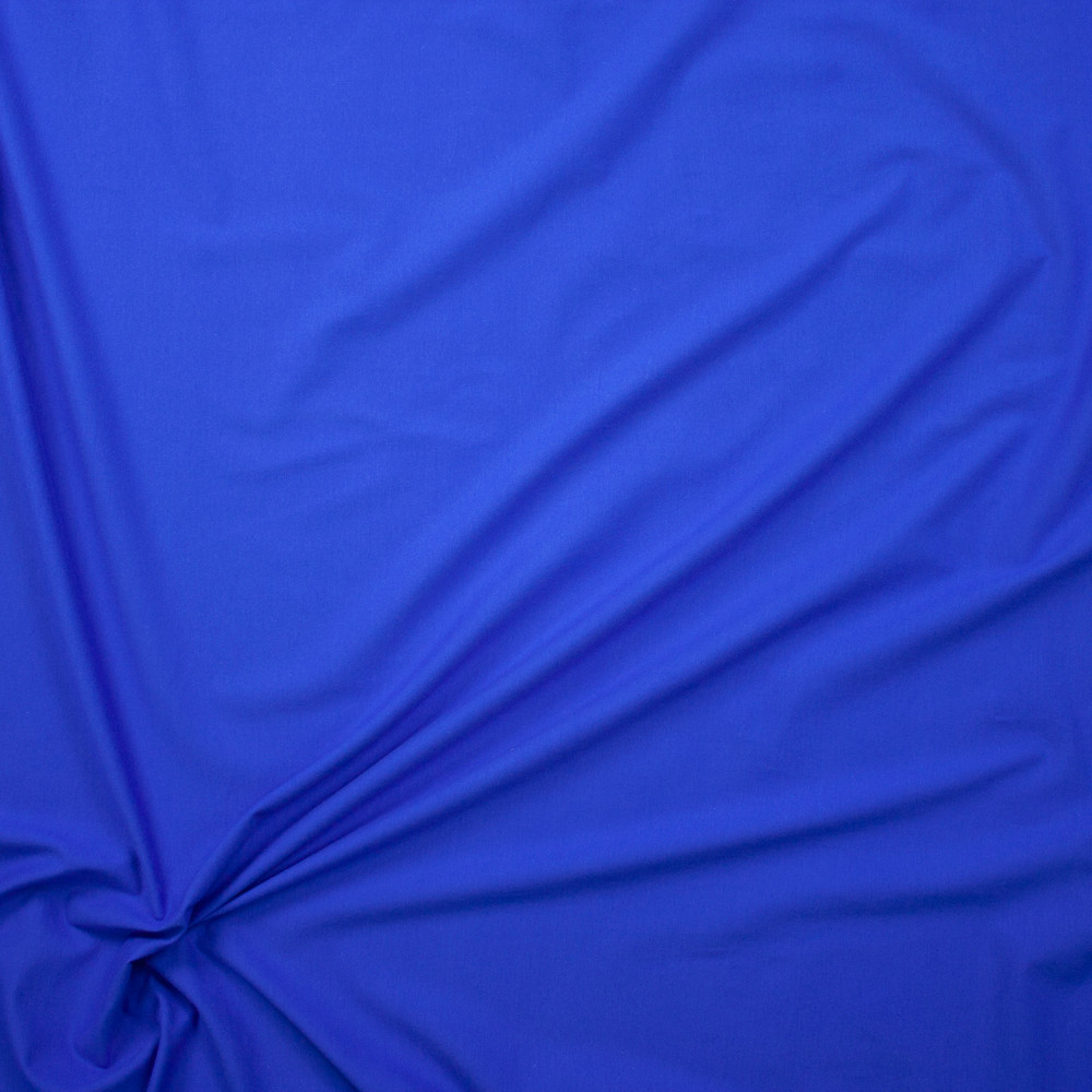 Cali Fabrics Bright Blue Stretch Cotton/Spandex Jersey Knit Fabric by ...