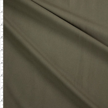 Army Green Brushed Tactel Midweight Athletic Knit Fabric By The Yard