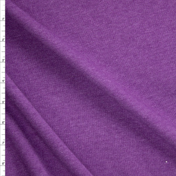Purple Heather Midweight Extra Wide Poly Sweatshirt Fleece Fabric By The Yard