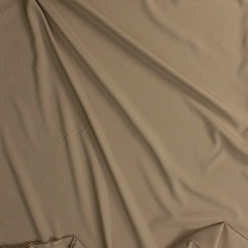 Tan Stretch Poly Lining Fabric By The Yard - Wide shot