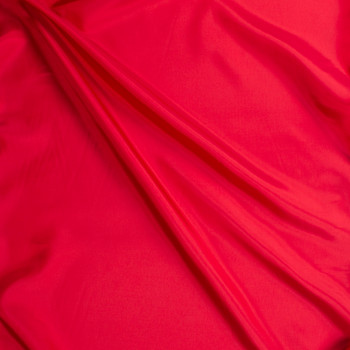Red Acetate Lining Fabric By The Yard - Wide shot